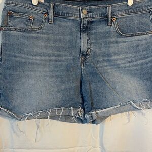 GAP Light Blue Denim Girlfriend Shorts